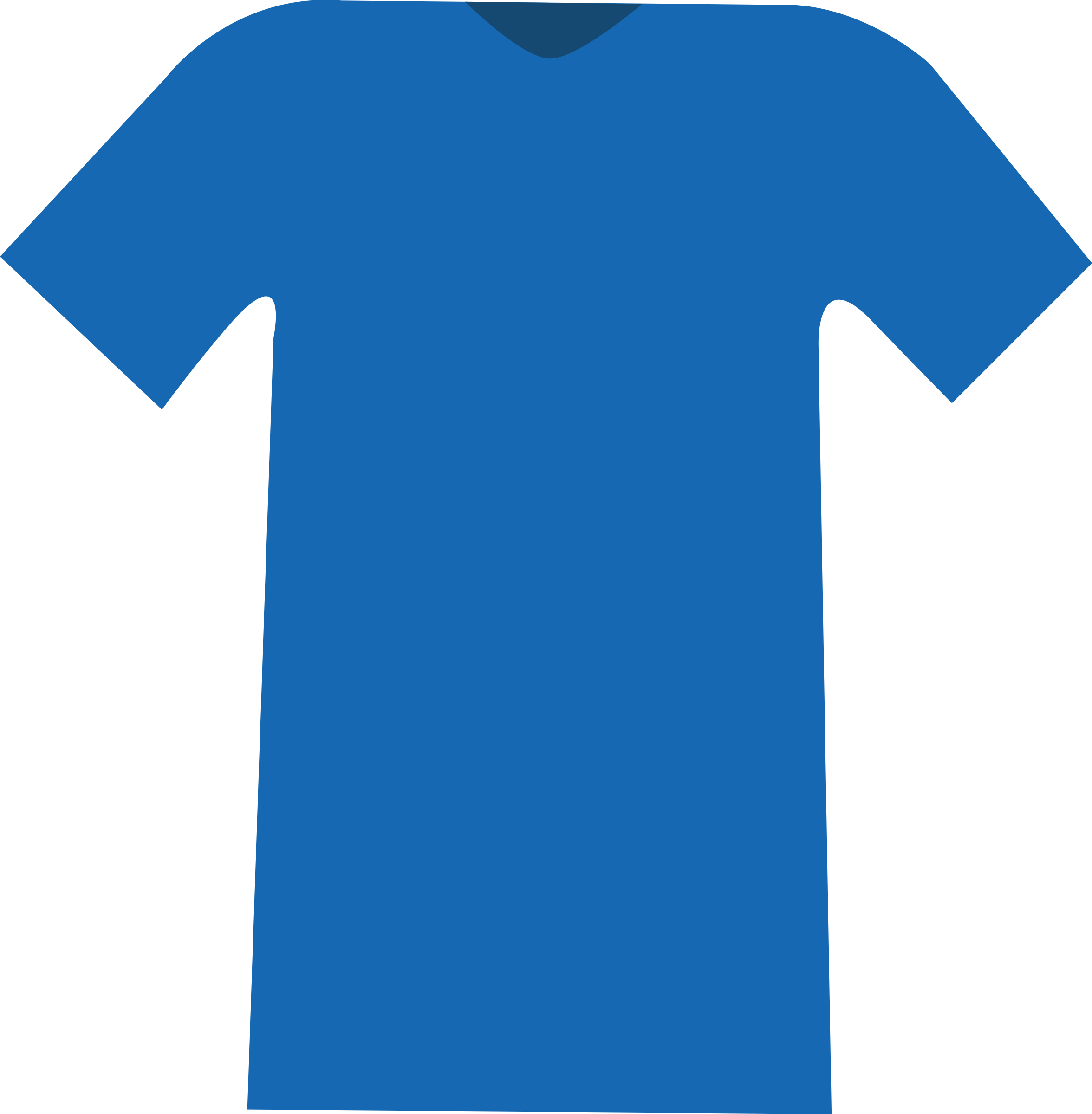 This Free Icons Png Design Of Basic Blue T-shirt (2352x2400), Png Download