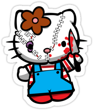 Chucky Hello Kitty - Hello Kitty (375x360), Png Download