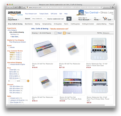 Blockx Watercolour Sets Are Available At Amazon - Portable Network Graphics (500x480), Png Download