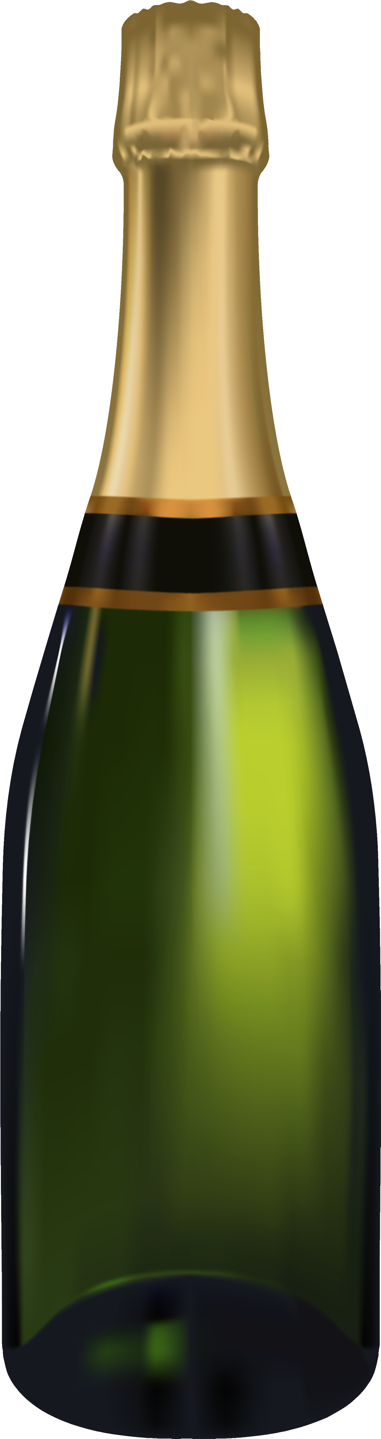 Banner Free Download Png Clipart Best Web - Green Champagne Bottle Png (1521x5000), Png Download