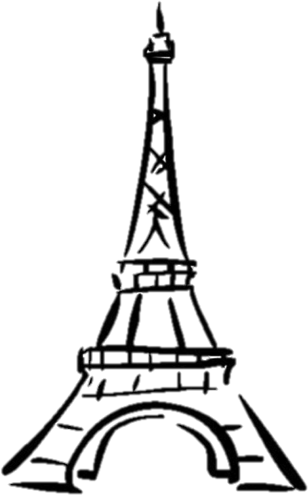 New Wasli - France Eiffel Tower Drawing (1126x1125), Png Download