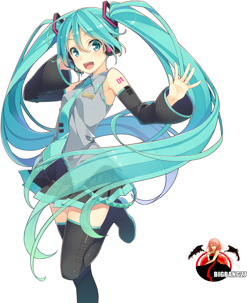 Miku Hatsune Png Transparent Image - Hatsune Miku Png (894x894), Png Download