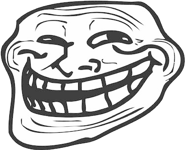 Transparent Troll Face - Shut Up And Dance Black Mirror Face (400x365), Png Download