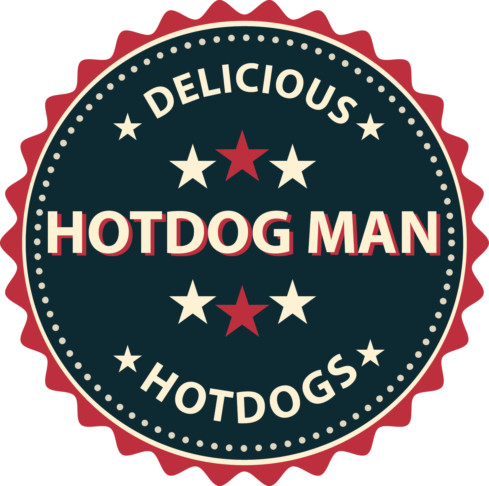 Hotdog Man Hotdogs - 30 Days Replacement Guarantee (1656x1647), Png Download