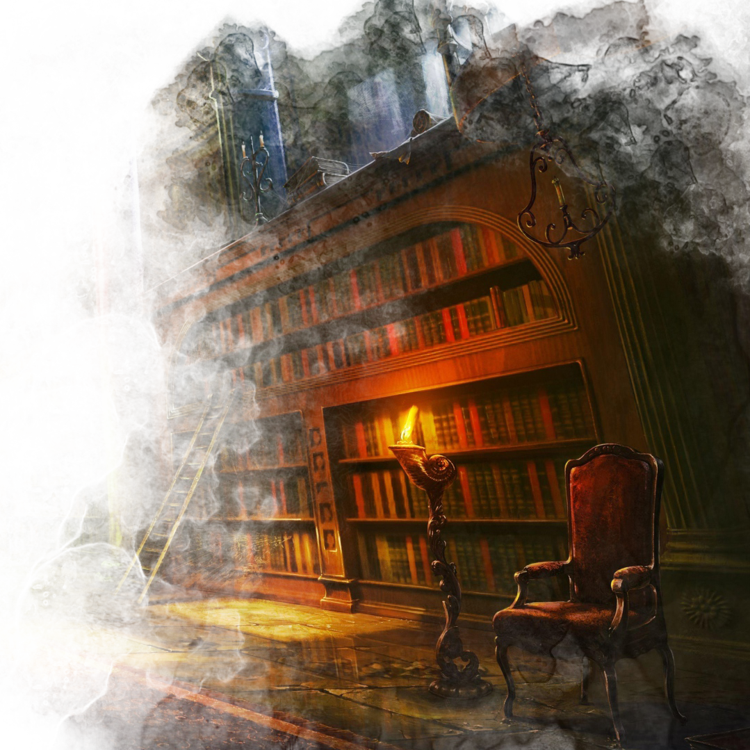 Library Watercolor Edit (1079x1079), Png Download