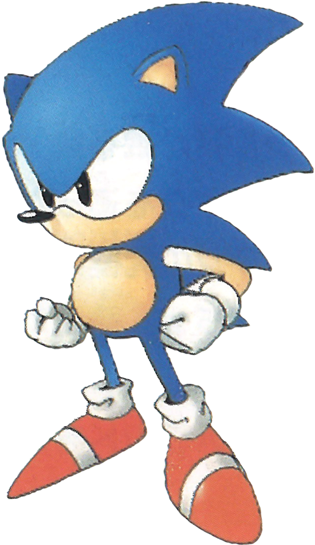 I Think Classic Sonic's Defining Trait Is His Dignity - Sonic 2 Japanese Art (500x500), Png Download