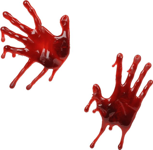 Handprint Clipart Bloody - Bloody Knife With Transparent Background (500x500), Png Download