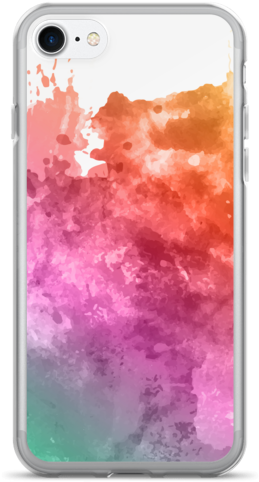 Rainbow Watercolor Iphone 7/7 Plus Case - Watercolor Painting (600x600), Png Download