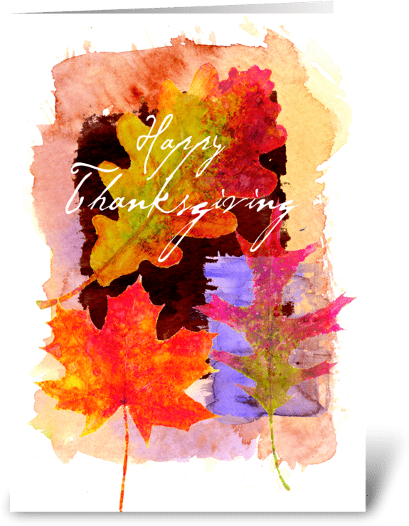 Thanksgiving Love Greeting Card - Floral Design (700x792), Png Download