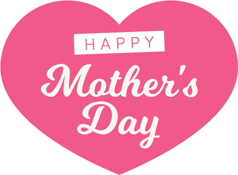Image Library Download Happy Mothers Day Pattern Free - Happy Mothers Day Heart (952x733), Png Download
