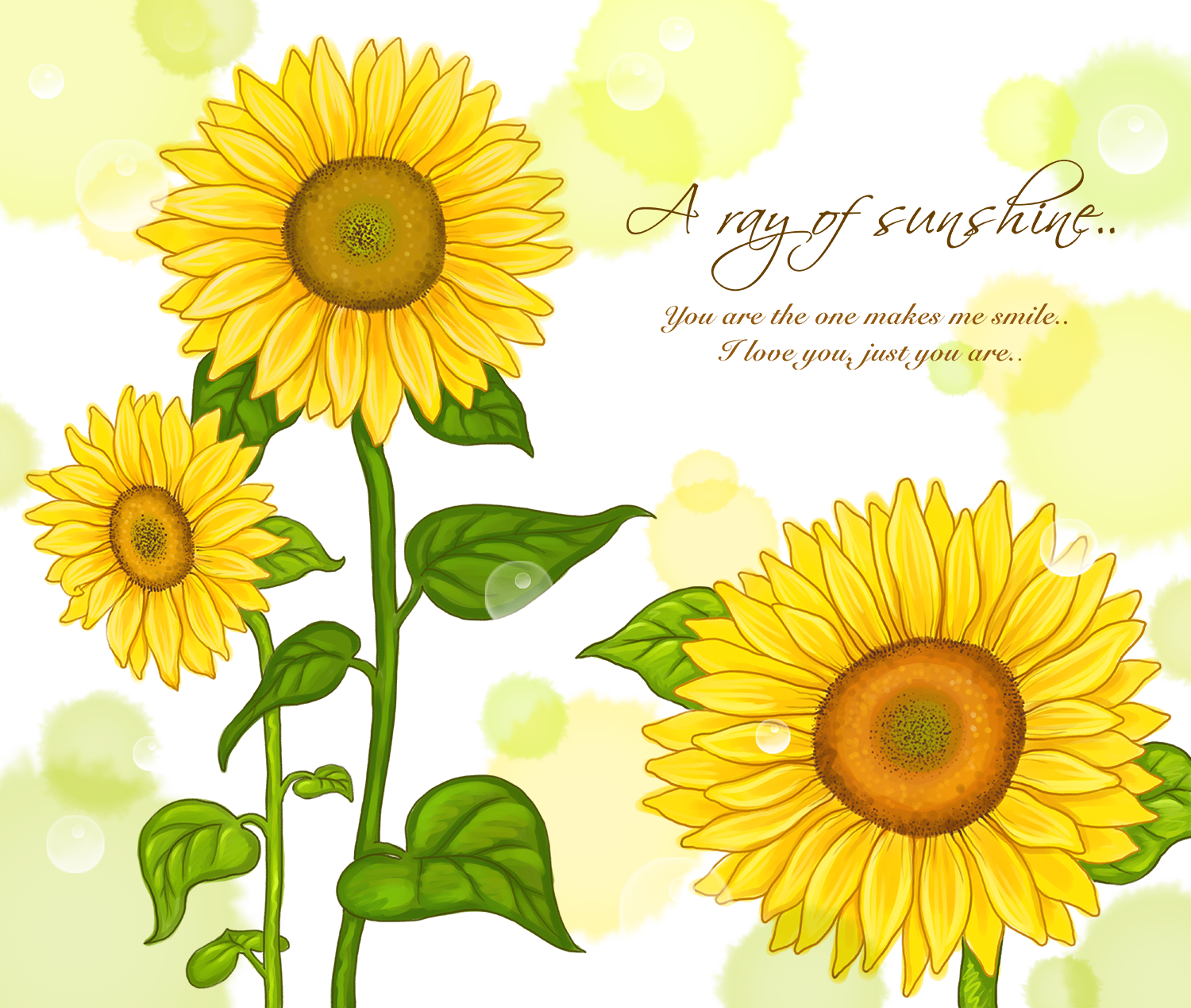Sunflower Watercolor Png - Background For Sunflower Painting (1500x1269), Png Download