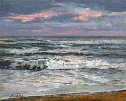 Erie Waves - Lake Erie (666x413), Png Download