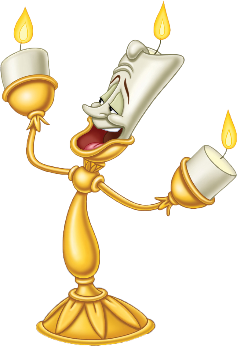 Die Schöne Und Das Biest Kerzenständer (942x1200), Png Download