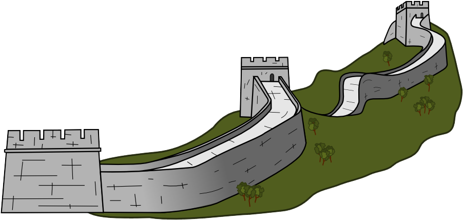 Graphic Royalty Free Library Great Of China Png Mart - Great Wall Of China Vector Png (1008x523), Png Download