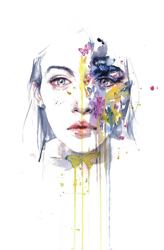 Watercolor Painting Visual Arts Drawing - Silvia Pelissero (564x862), Png Download