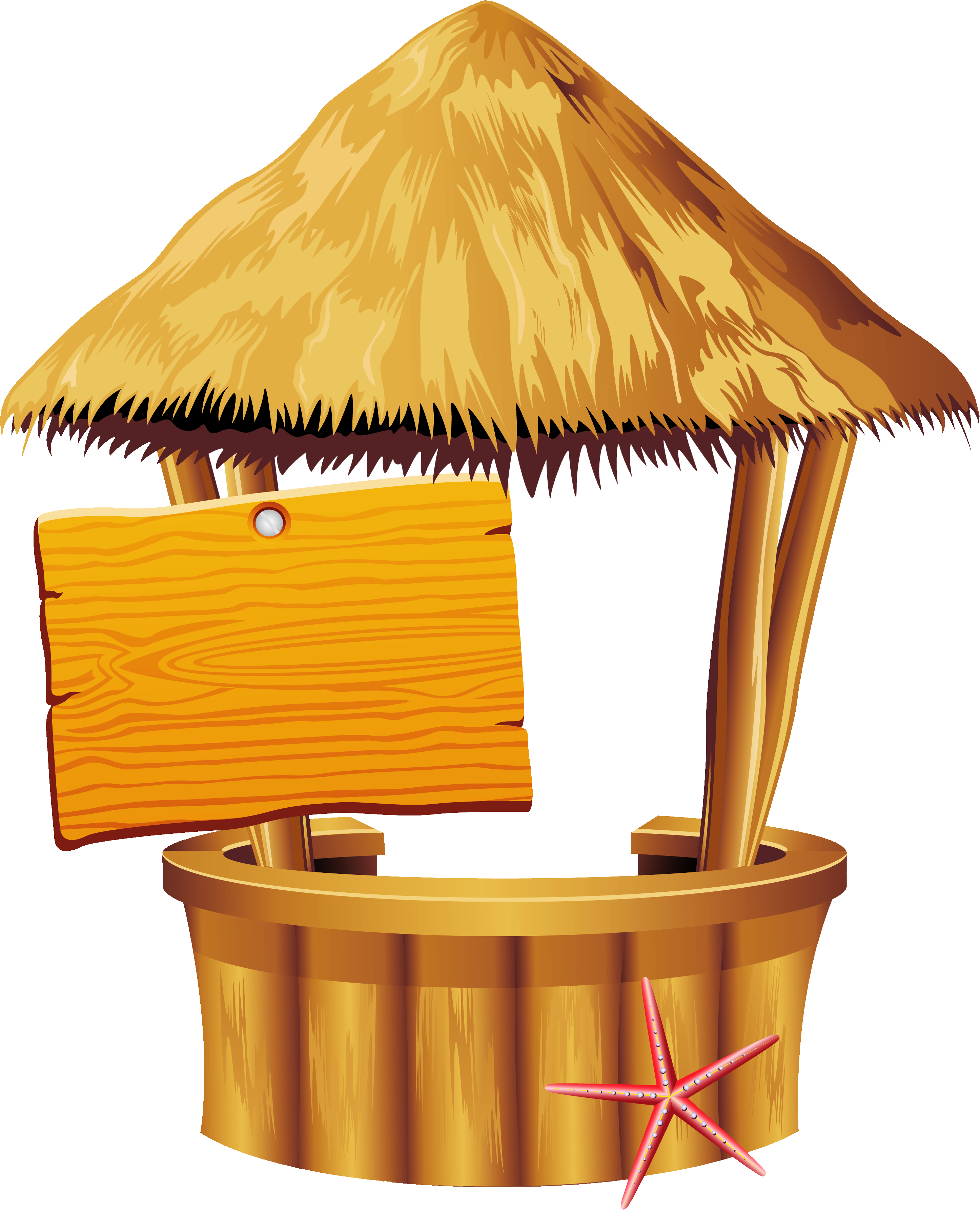 Hawaiian Beach Tiki Bar Png Clipart - Tiki Bar Clip Art (2998x3716), Png Download
