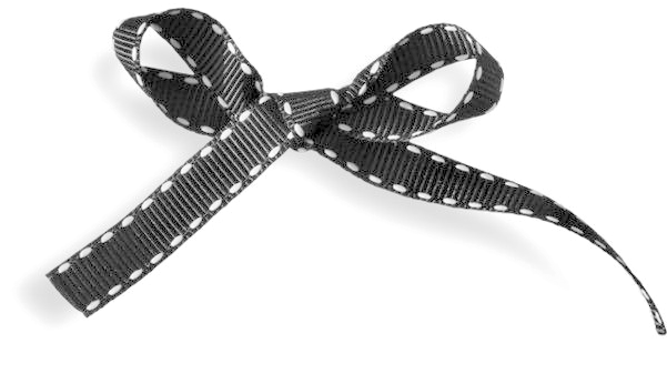 Black Bow Ribbon Png High Quality Image - Ribbon (600x600), Png Download