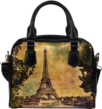 Interestprint Paris Eiffel Tower Women Leather Shoulder (500x500), Png Download