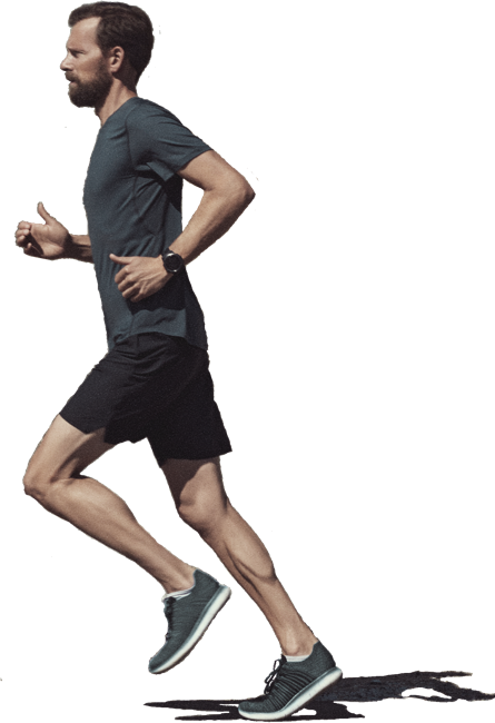 Human Running Png - Jogging (445x650), Png Download