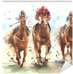 Horse Racing Race Riding Sport Jockeys Competition - 14 Hands Derby Red (400x400), Png Download