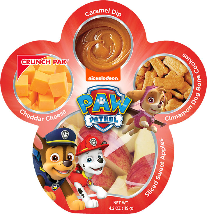 Crunch Pak's Paw Patrol Snacks Launched With Two Flavor - Paw Patrol Crunch Pak (673x468), Png Download