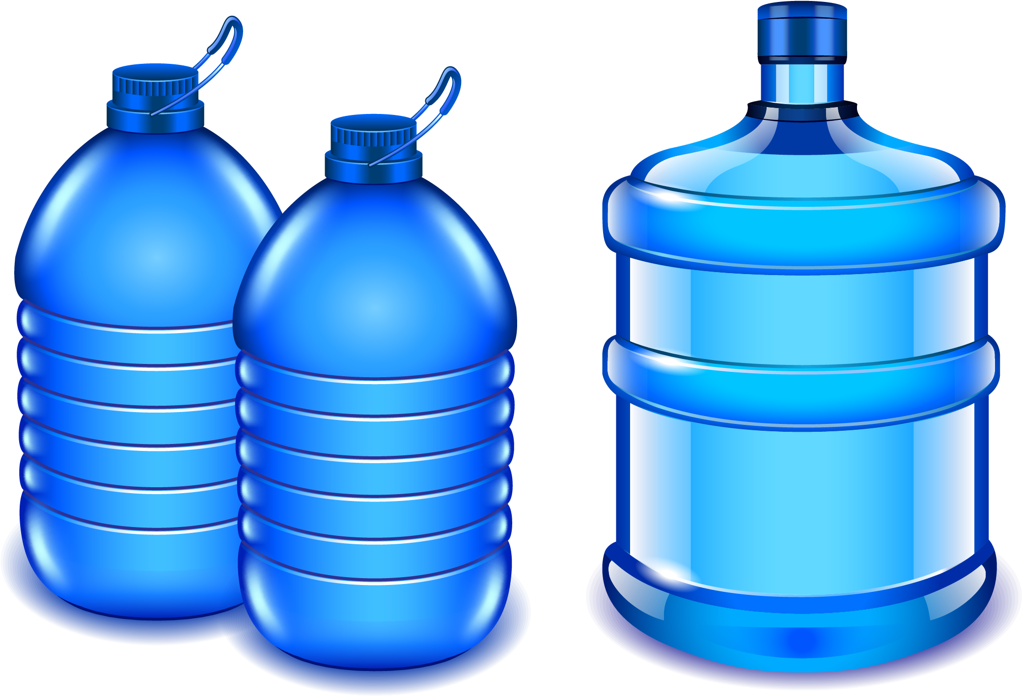 Water Bottle Bottled Water Clip Art - Large Water Bottle Png (2222x1525), Png Download