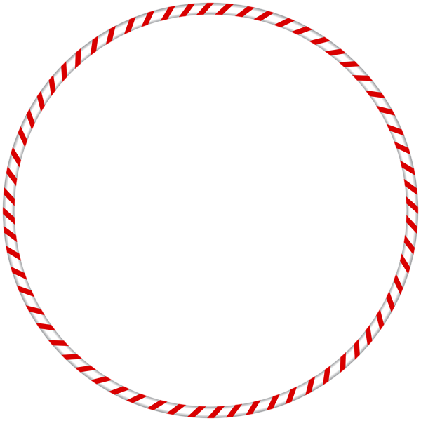 Png Transparent Library Christmas Png Candy Cane Spearmint - Christmas Frame Round Png (600x600), Png Download