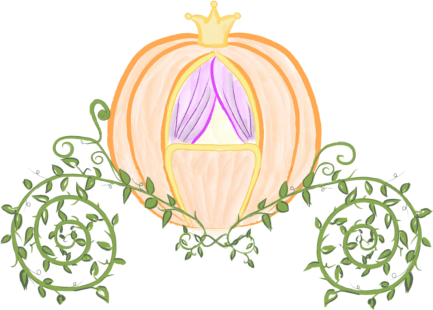 Cinderella Prince Charming Pumpkin Carriage Clip Art - Pumpkin Carriage From Cinderella (1500x1500), Png Download