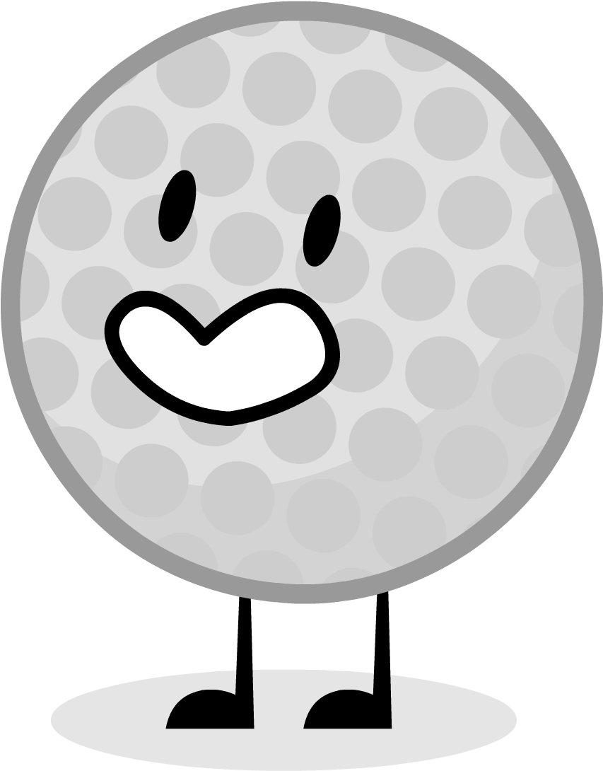 Golf Ball - Bfdi Brain (1276x1280), Png Download