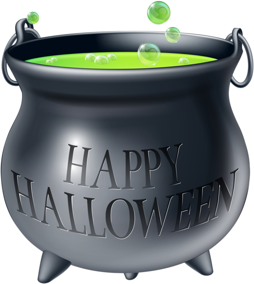 Photo About Cartoon Halloween Witch's Cauldron With - Halloween Cauldron (544x600), Png Download