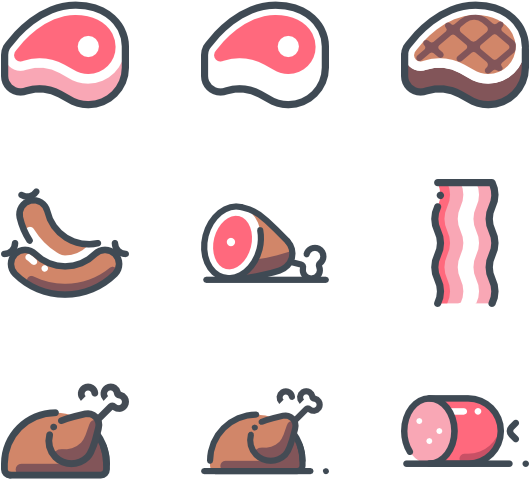 Download Meat And Fish - Meat - Full Size PNG Image - PNGkit