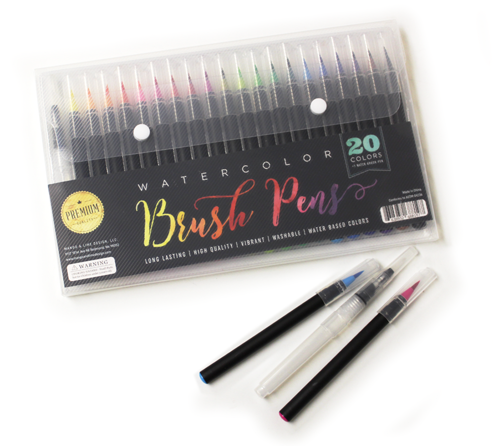 They Make Hand Lettering So Much Fun - Watercolor Painting (1000x904), Png Download