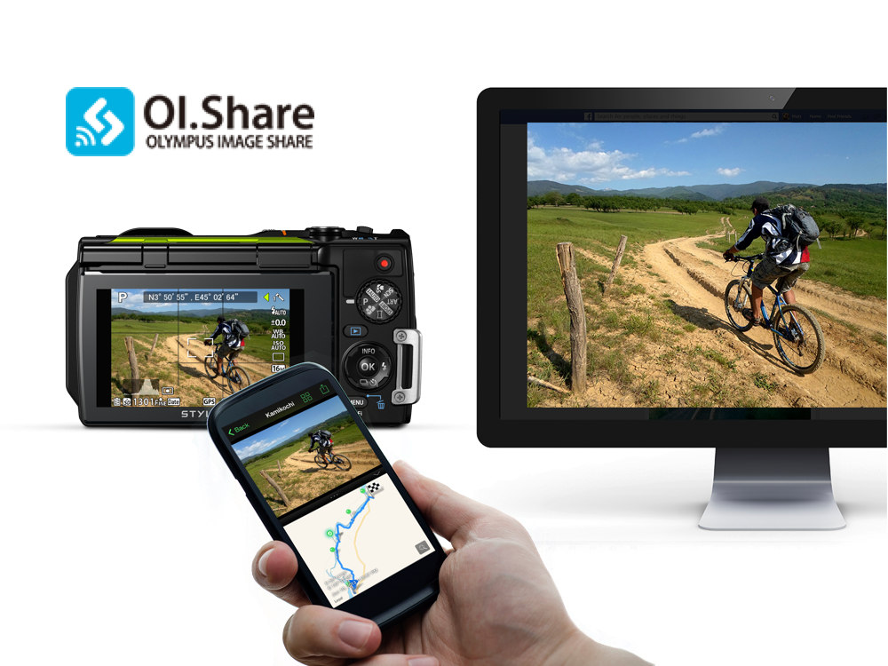 Share Everywhere - - Olympus Stylus Tough Tg-870 Camera (1000x750), Png Download