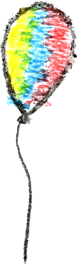 Png File Size - Balloon Crayon Drawing (300x1024), Png Download