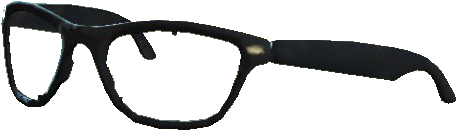 Black-rim Glasses - Black Rim Glasses Transparent (511x325), Png Download