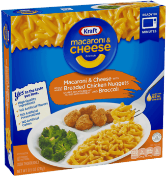 Kraft® Macaroni And Cheese Frozen Dinner - Kraft Mac And Cheese Frozen Dinner (348x348), Png Download
