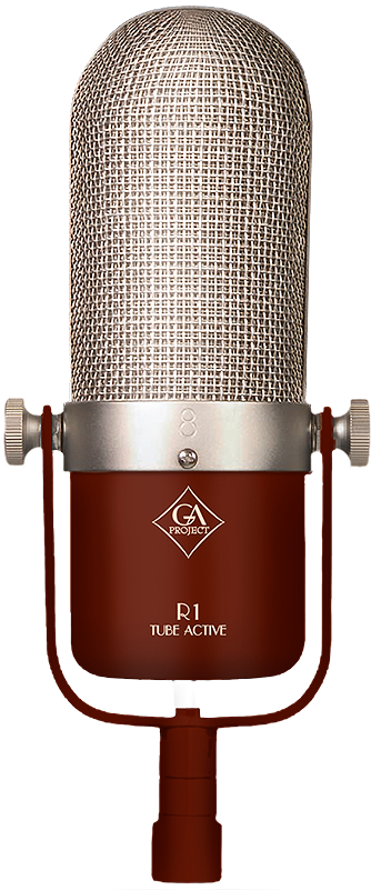 Tube Active Ribbon Microphone - Golden Age R1 Mic (342x800), Png Download