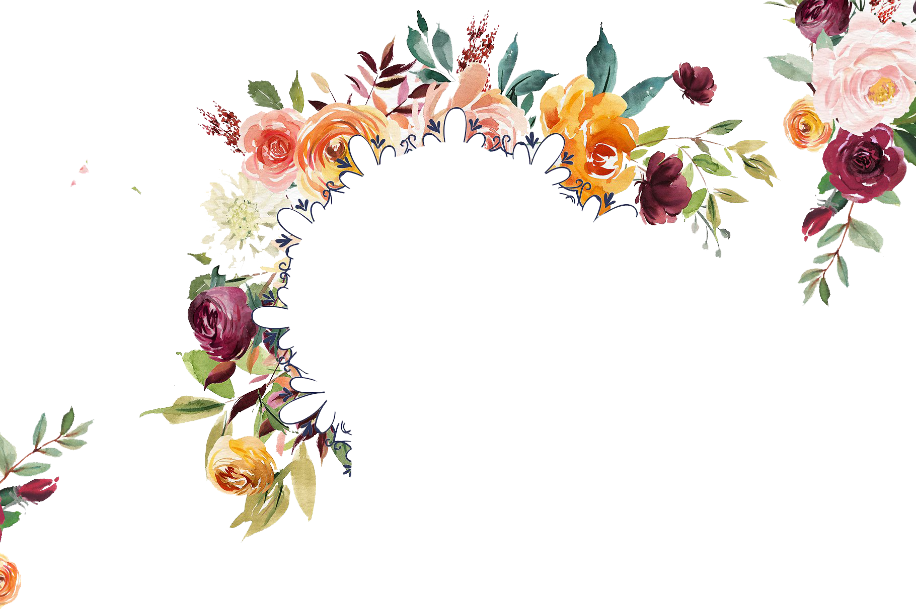 Watercolor Flower Clipart Paprika (1820x1211), Png Download