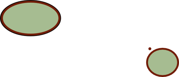 How To Set Use Brown Oval Frame Svg Vector (600x259), Png Download