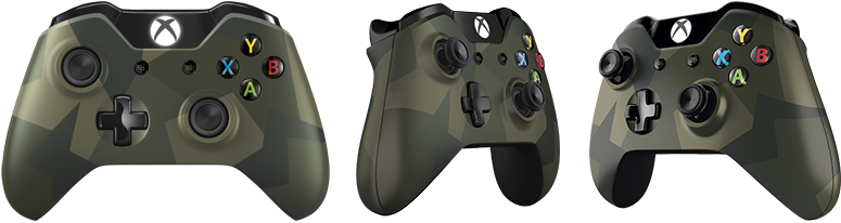 1405469464 Xbox One Special Edition Armed Forces Wireless - Camo Controller Xbox One (800x205), Png Download