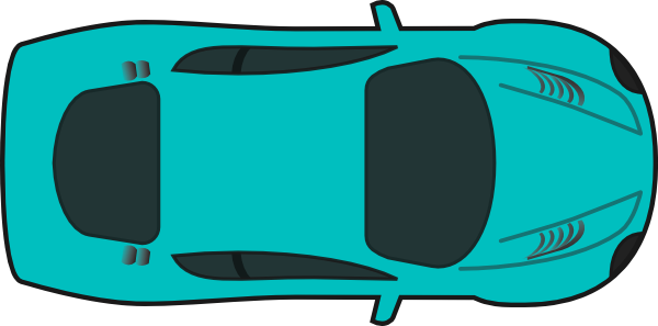 Top View Clip Art At Clipart Library - Car Clipart Top View (600x297), Png Download