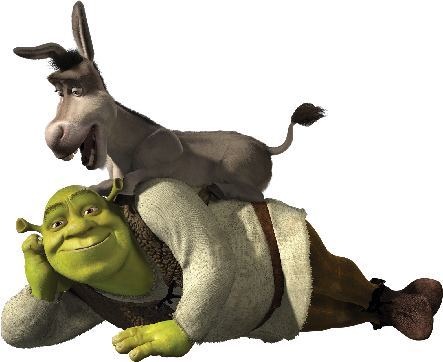 Shrek Donkey Png Image - Shrek And Donkey Png (1600x1323), Png Download