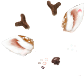Png-trash Snow Deer Filter💛 Requested By @lushoshi - Portable Network Graphics (475x847), Png Download