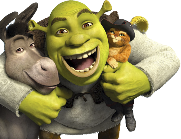 Shrek Edible Image Cake Topper (629x483), Png Download