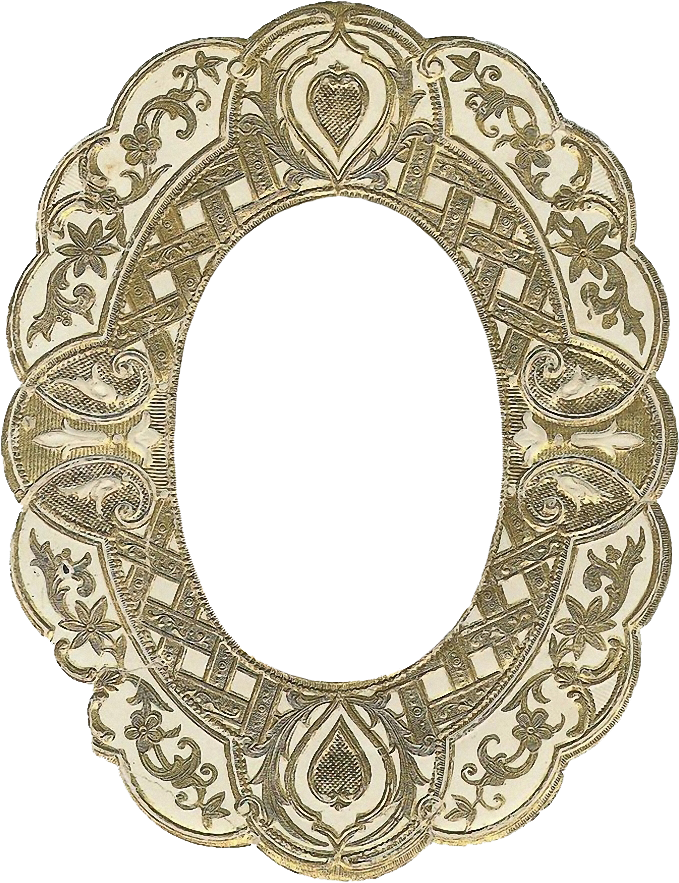 Oval Vintage Frame Png - Victorian Picture Frames (693x900), Png Download