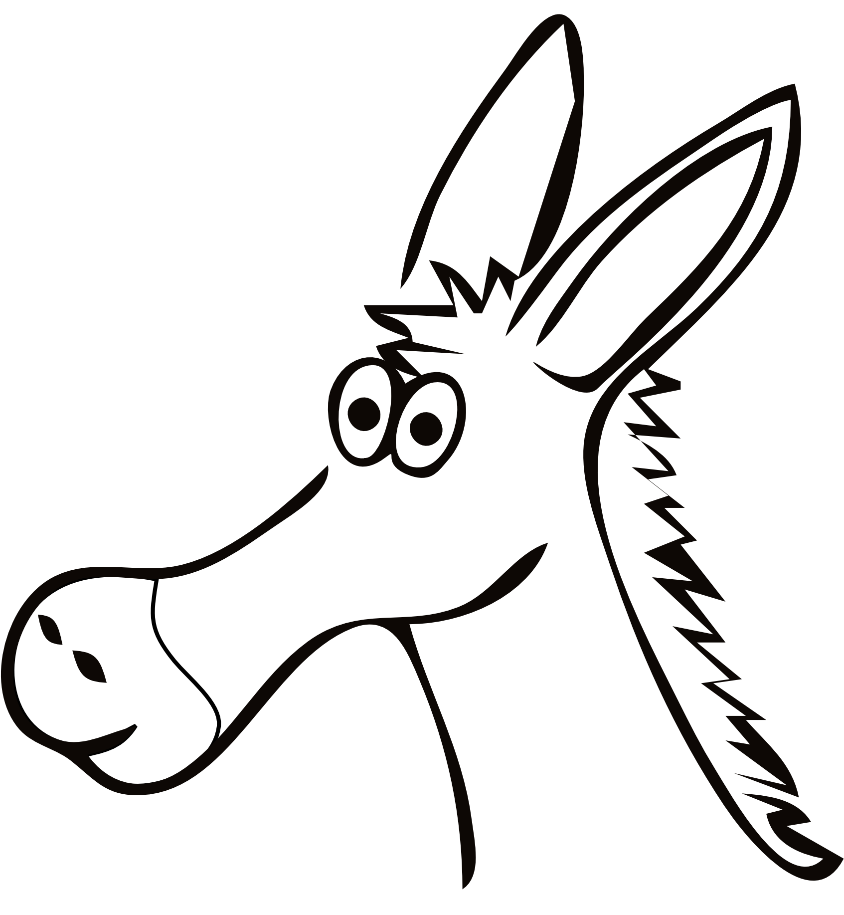 Jpg Royalty Free Library Donkey Art Clipart Panda Free - Hold My Mule (1979x2093), Png Download