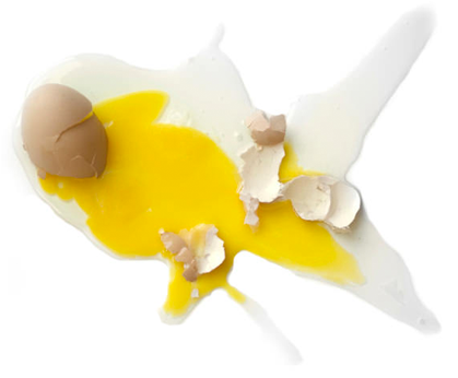 Broken Egg - Kitchen (586x491), Png Download