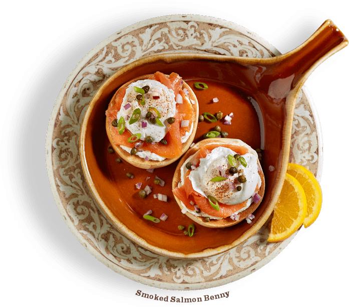 Smoked Salmon Benedict Another Broken Egg (697x614), Png Download