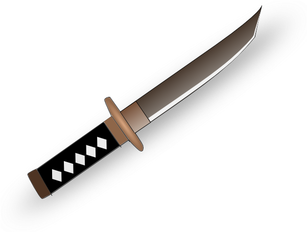 Clip Transparent Download Tanto Clip Art At Clker Com - 日光 江戸 村 劇 (600x517), Png Download