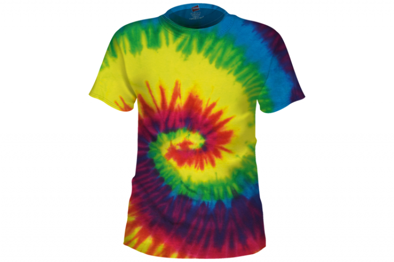 Red Yellow And Green Tie Dye (800x800), Png Download